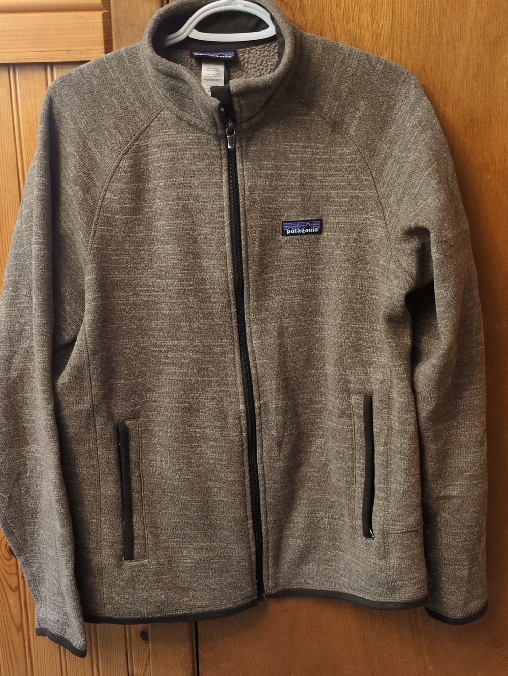 Patagonia Men's Lightweight Full‑Zip Jacket in Taupe
